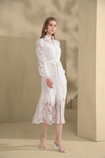 G.D.S. Yvette Long Dress in White