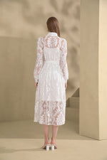 G.D.S. Yvette Long Dress in White