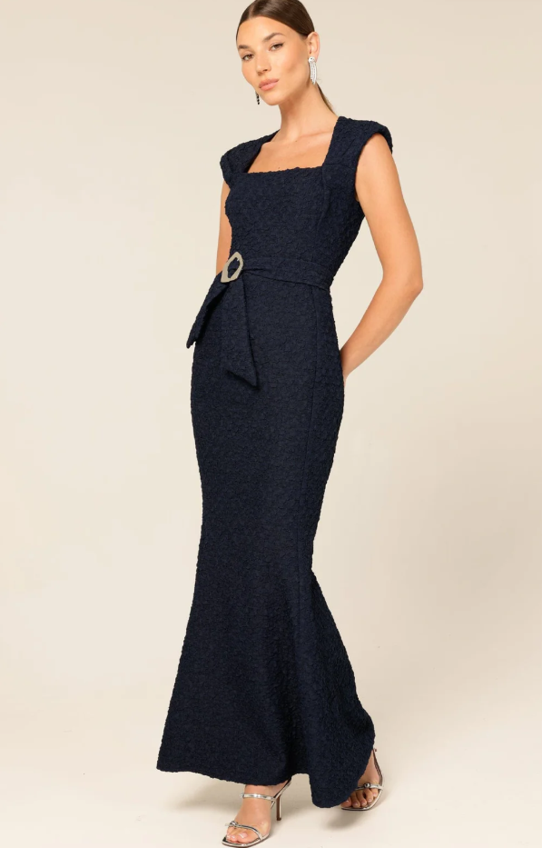 Sacha Drake Gala Royale Long Navy Formal Dress