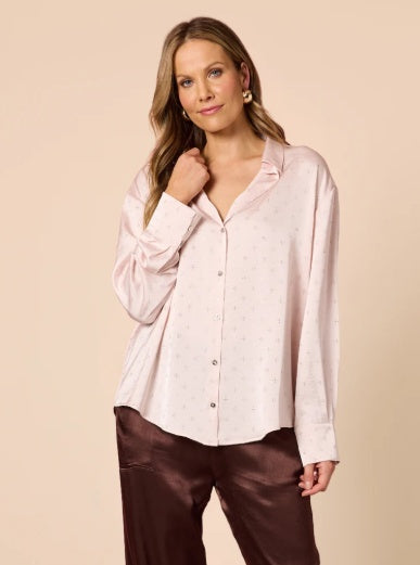 Hummock and Vine Glimmer Shirt Blush