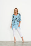 Holmes and Fallon Double Layered Tunic in Blue
