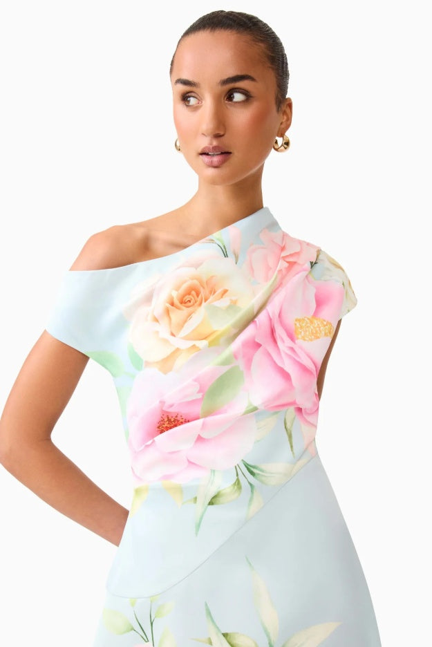 Elliatt Harper Asymmetrical Gown in Baby Blue