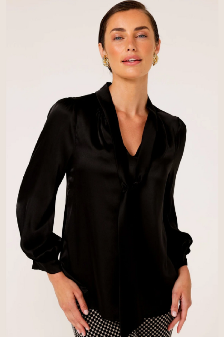 Sacha Drake Hatchie Blouse in Black