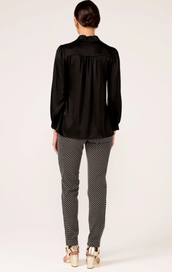 Sacha Drake Hatchie Blouse in Black