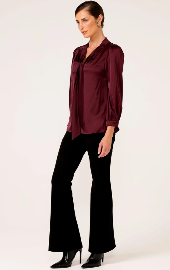Sacha Drake Hatchie Blouse in Black Cherry