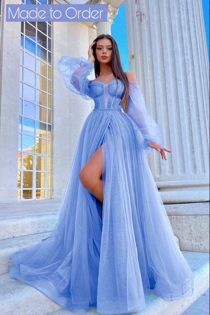 Tina Holly - TK130 Available in Hyacinth Purple, Blue Blossom, Ruby Red