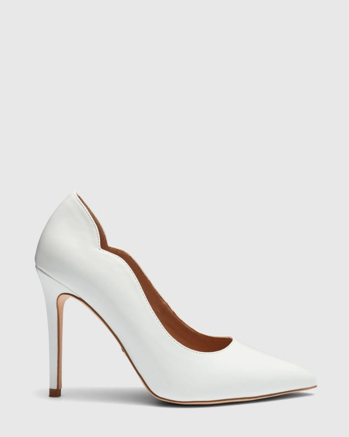 Novo Inisa White Patent Pumps
