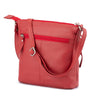 Franco Bonini Small 3 Zip Shoulder Bag in Red LB172