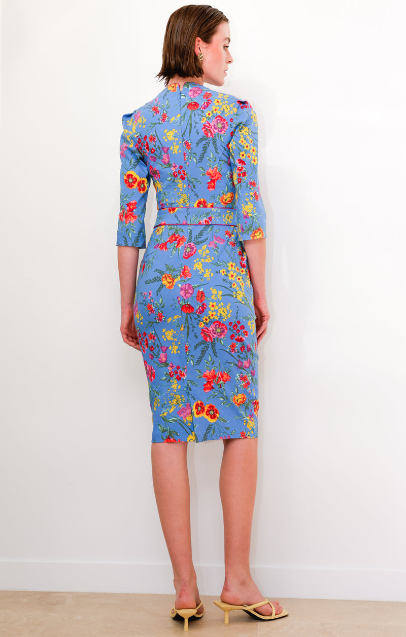 Sacha Drake Walking In Sunshine Dress in Sky Floral