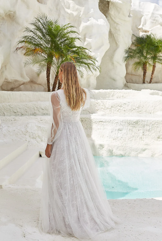 Tania Olsen Lana Wedding Dress TC2402 (Available in Vintage White or Vintage White/Vintage Rose)