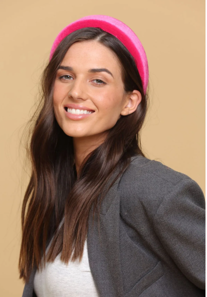 Morgan & Taylor Leslie Headband in Hot Pink