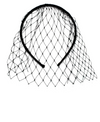 Morgan & Taylor Lucia Veil Headband in Black