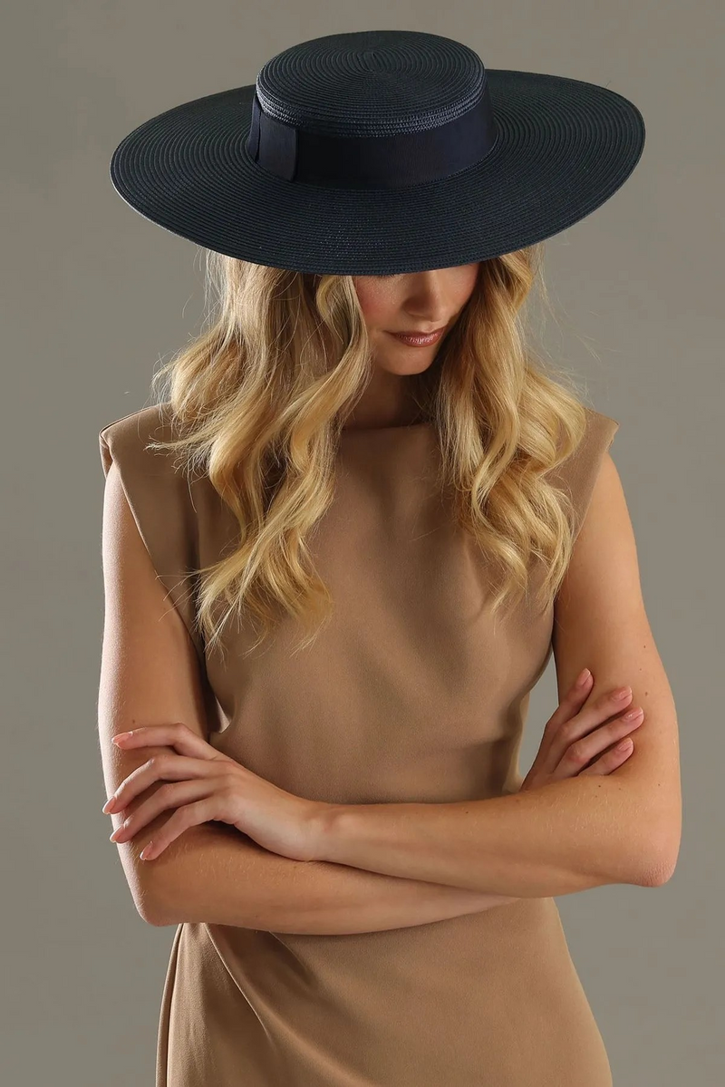 Morgan & Taylor Macy Racewear Boater in Navy