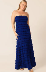 Sacha Drake Maddison Long Formal Dress in Sapphire