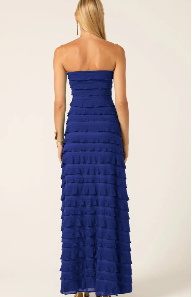 Sacha Drake Maddison Long Formal Dress in Sapphire