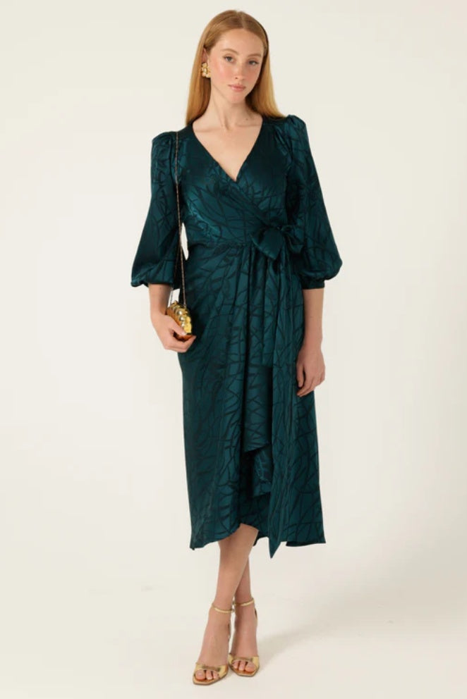 Sacha Drake Michealla Wrap Dress in Teal