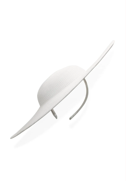Morgan & Taylor Mona Racewear Plat Hat in White