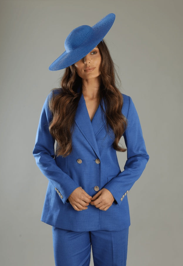 Morgan & Taylor Mona Racewear Plate Hat in Royal