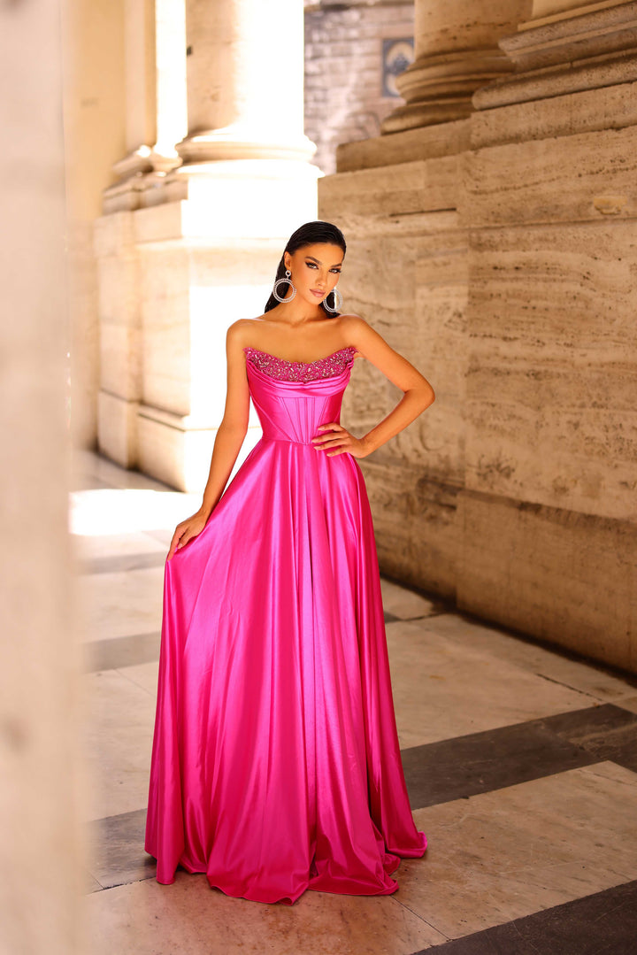 Nicoletta - NC1033 (Available Wine, Teal, Hot Pink and Soft Sage)