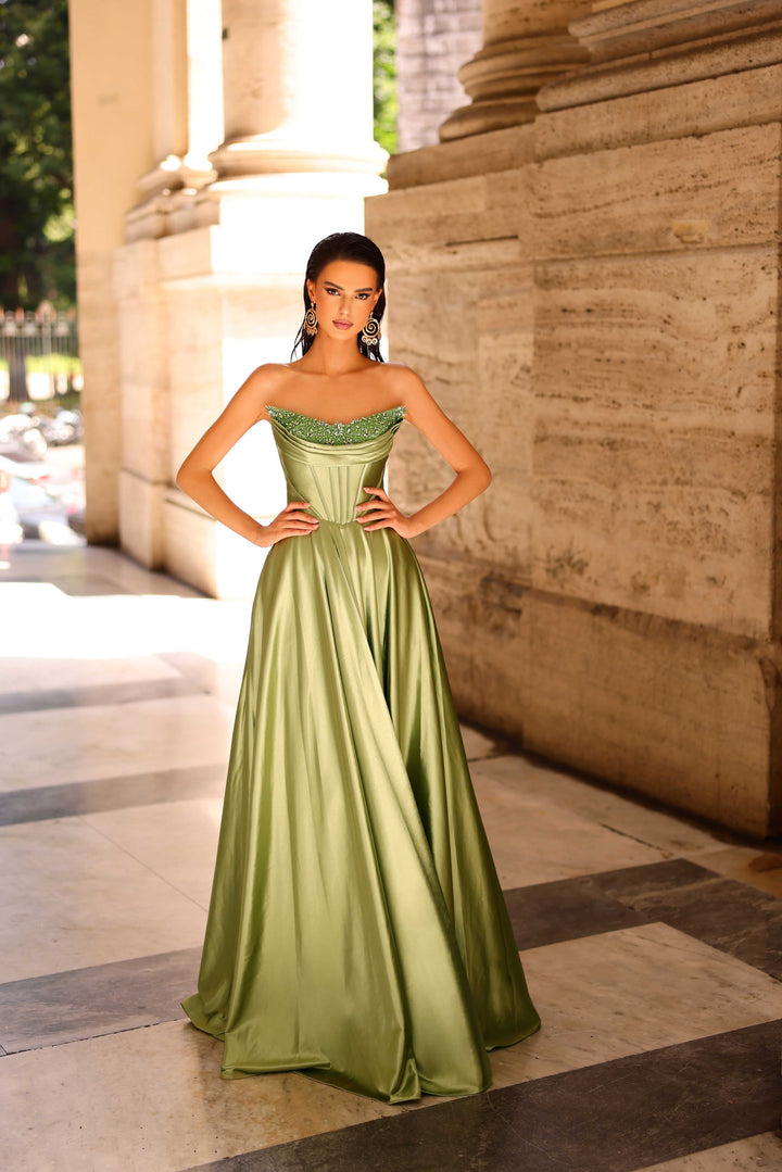 Nicoletta - NC1033 (Available Wine, Teal, Hot Pink and Soft Sage)