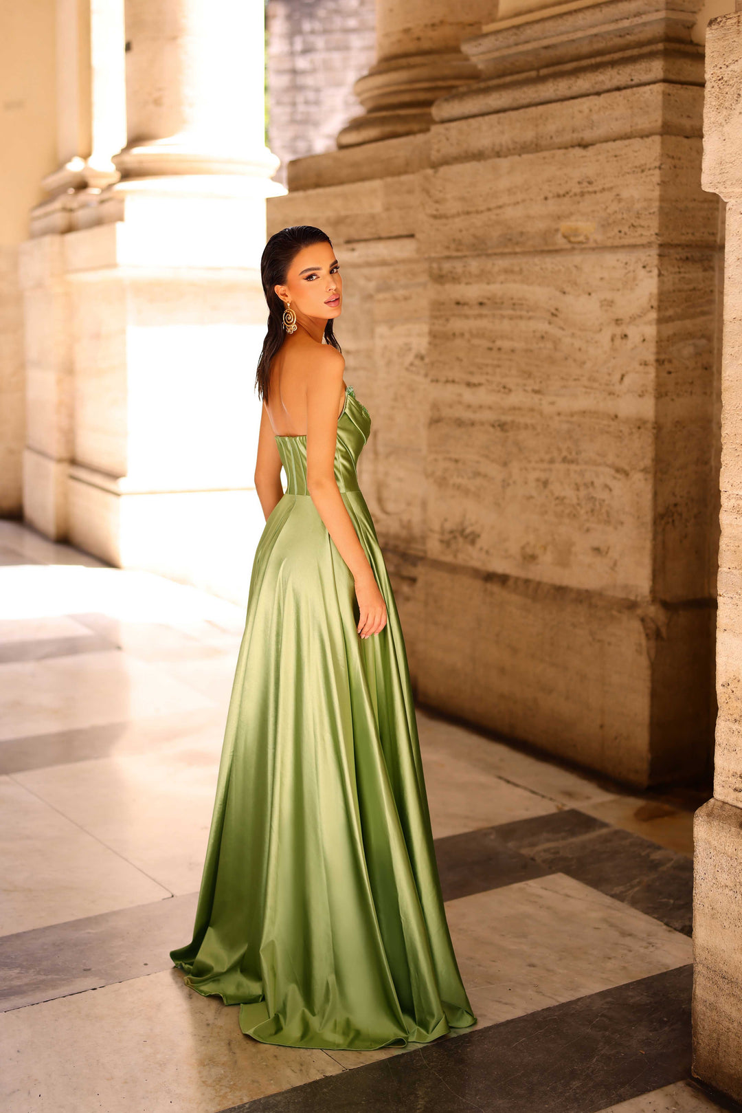 Nicoletta - NC1033 (Available Wine, Teal, Hot Pink and Soft Sage)