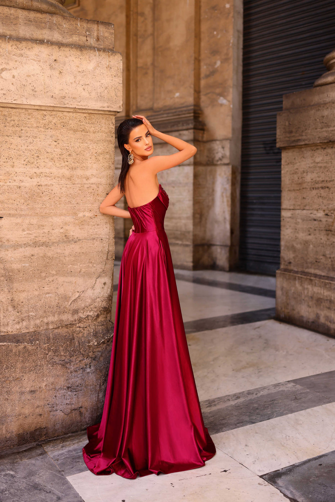 Nicoletta - NC1033 (Available Wine, Teal, Hot Pink and Soft Sage)