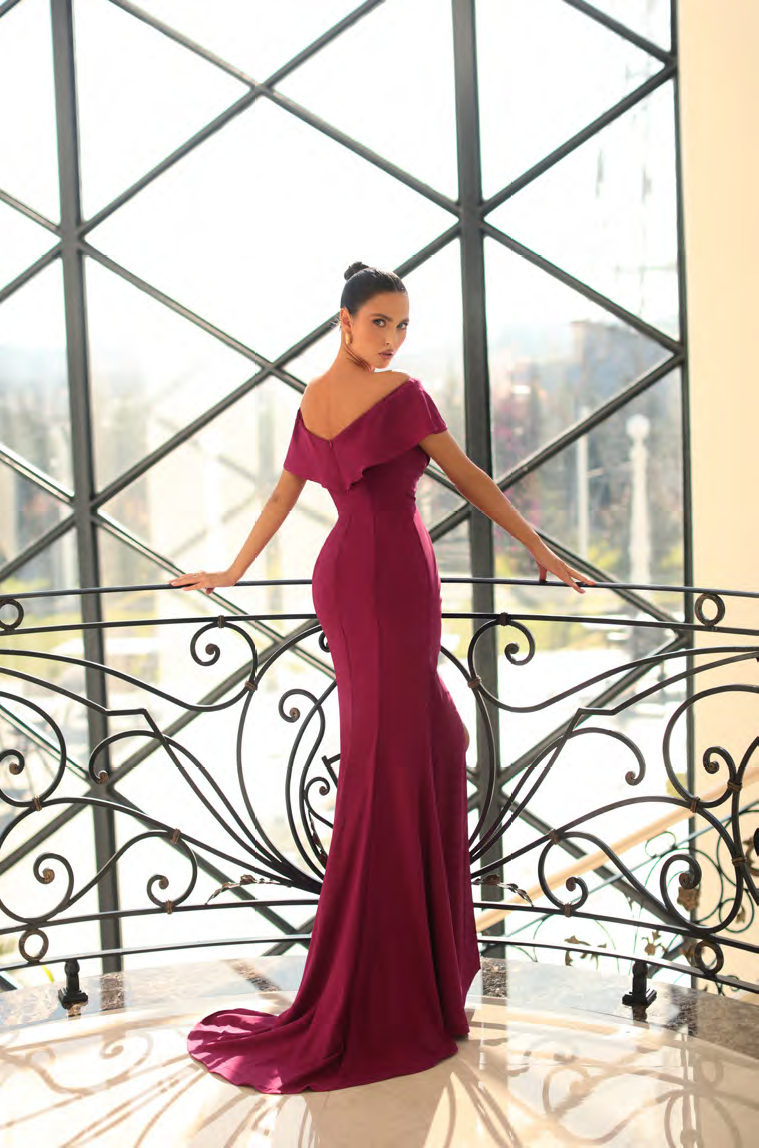 Nicoletta - NC1040 (Available Emerald, Dusty Rose and Fuchsia)