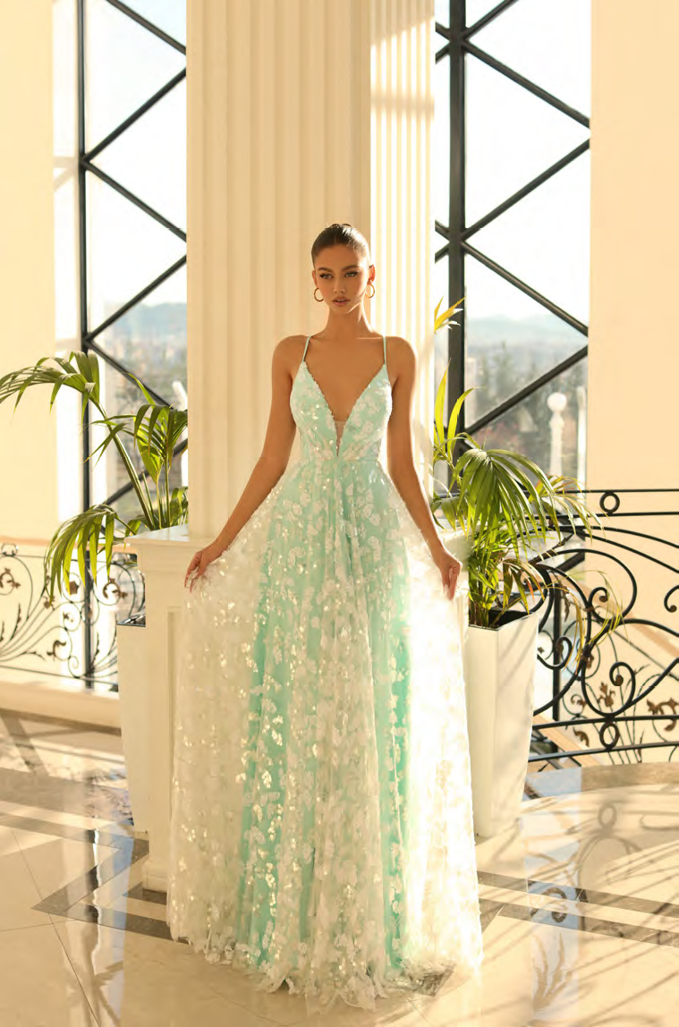 Nicoletta - NC1070 (Available Tiffany Blue/ Ivory. Lilac/Ivory)