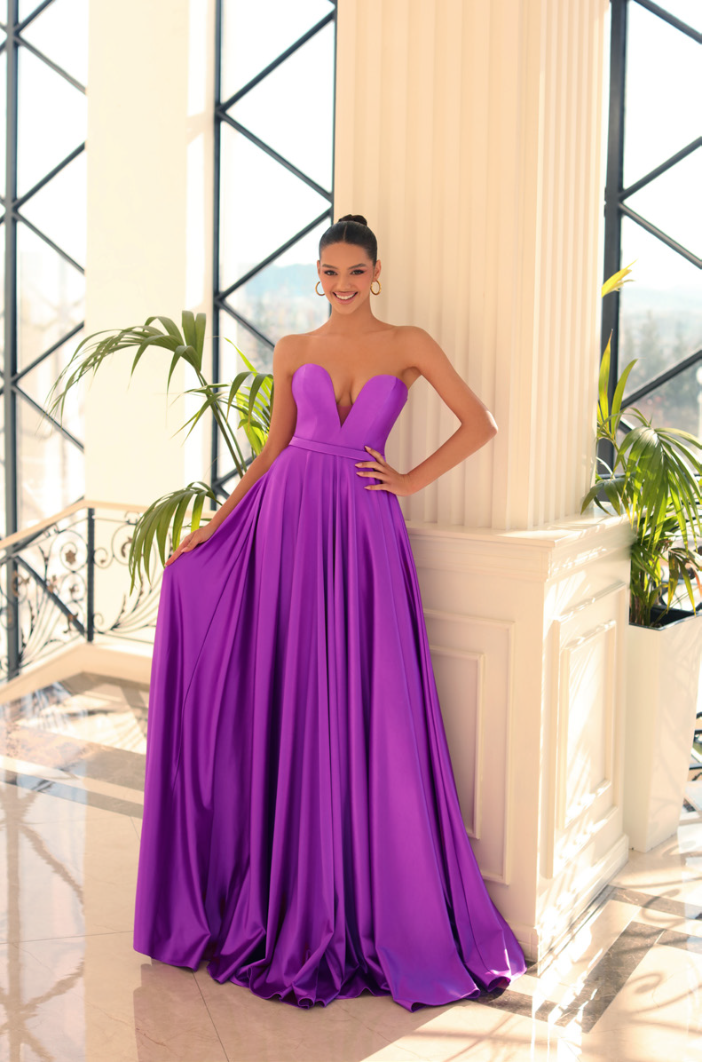 Black and magenta sales dress
