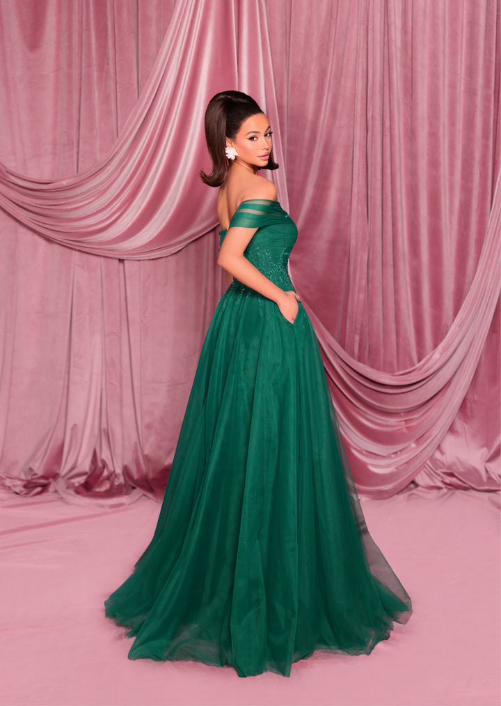 Nicoletta - NC3017 (Available in Dusty Sage, Emerald and Navy)