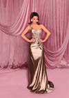 Nicoletta - NC3037 (Available in Latte, Deep Emerald and Cadet Blue)