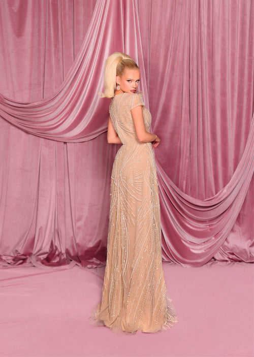 Nicoletta - NC3070 (Available in Champagne, Teal and Navy)