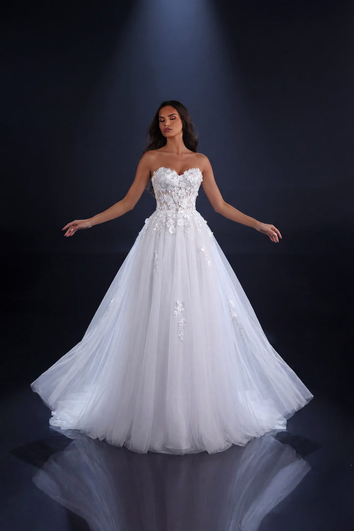 Nicoletta - NC4005 (Available in Pastel Blue, Cherry Blossom and White)