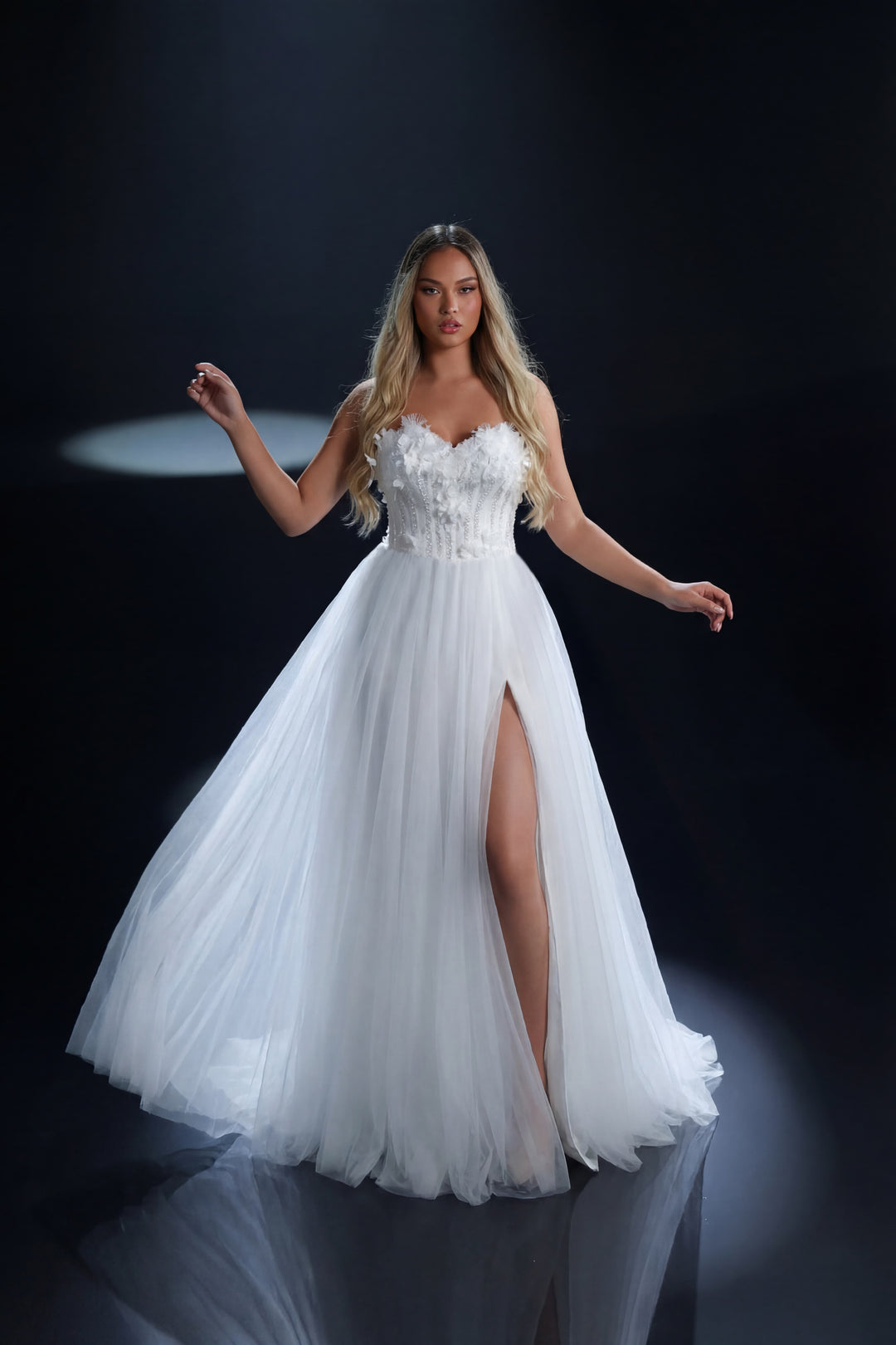 Nicoletta - NC4008 (Available in Powder Blue, Lilac and Ivory)