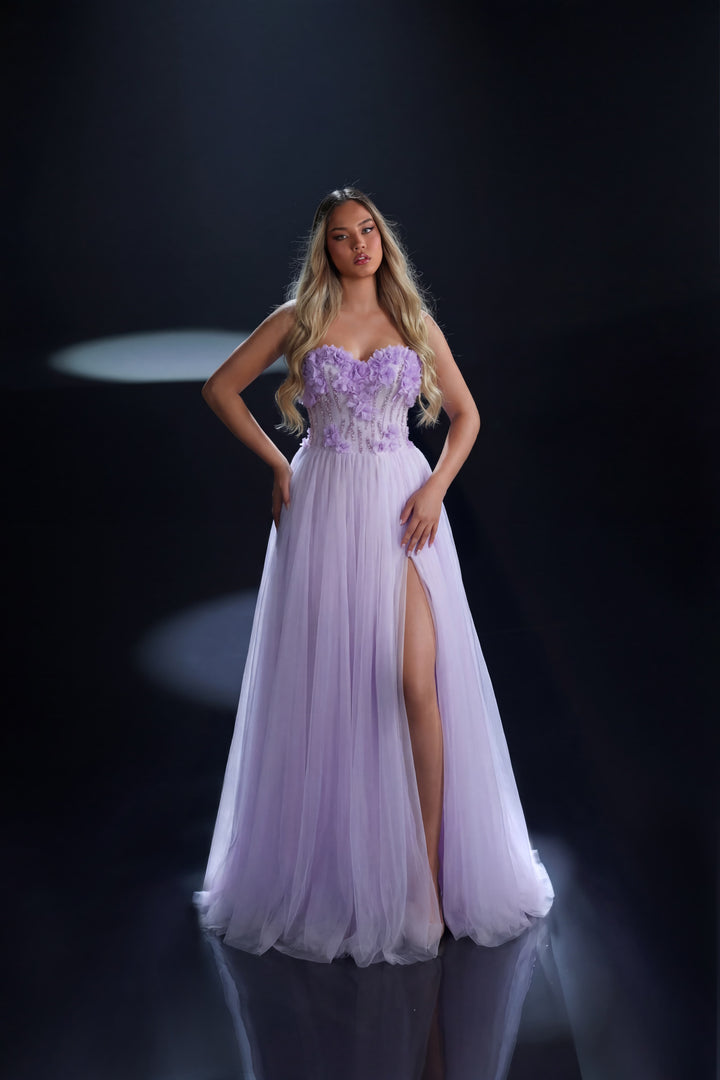 Nicoletta - NC4008 (Available in Powder Blue, Lilac and Ivory)
