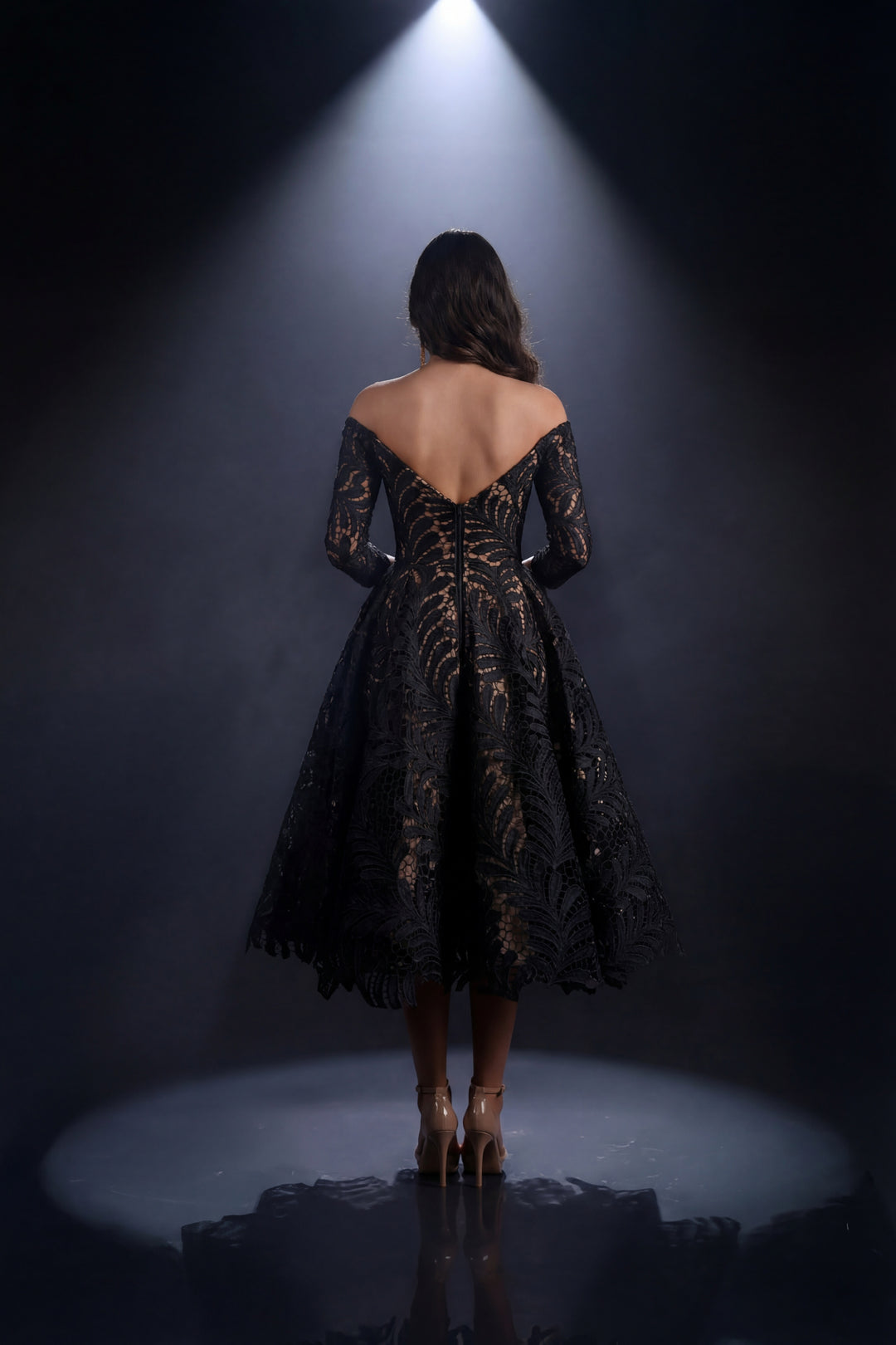 Nicoletta - NC4020 (Available in Ivory, Navy/Navy and Black/Nude)