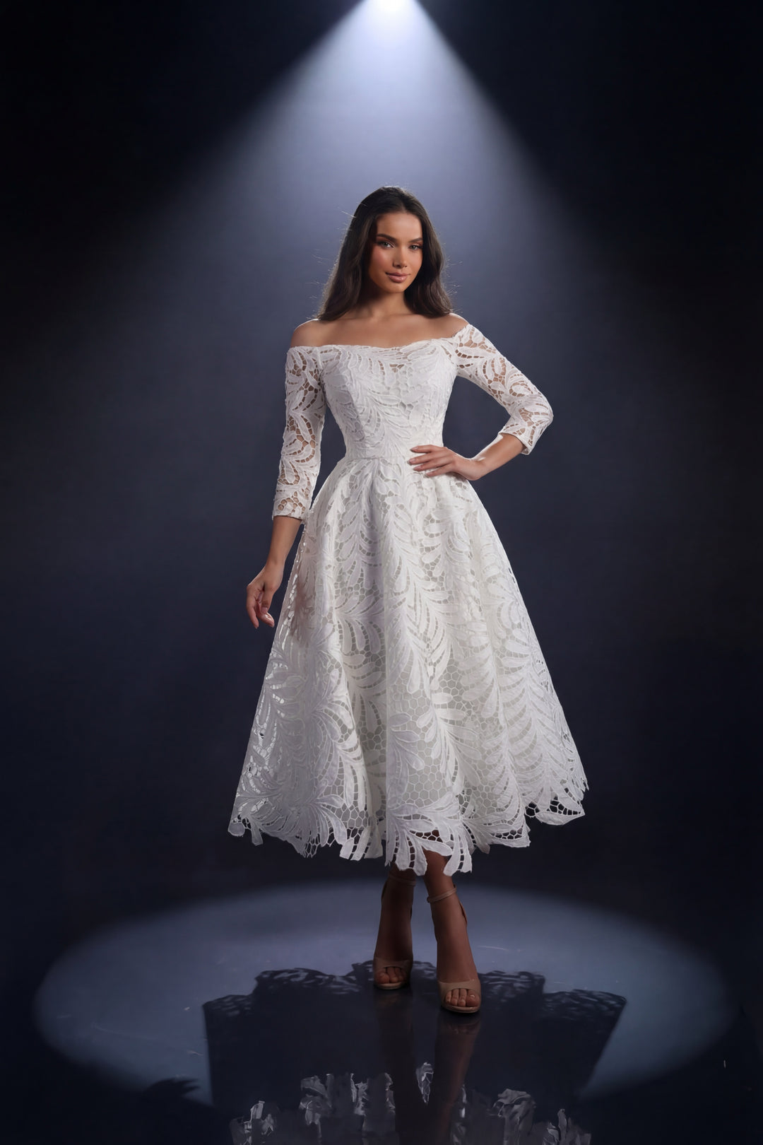 Nicoletta - NC4020 (Available in Ivory, Navy/Navy and Black/Nude)
