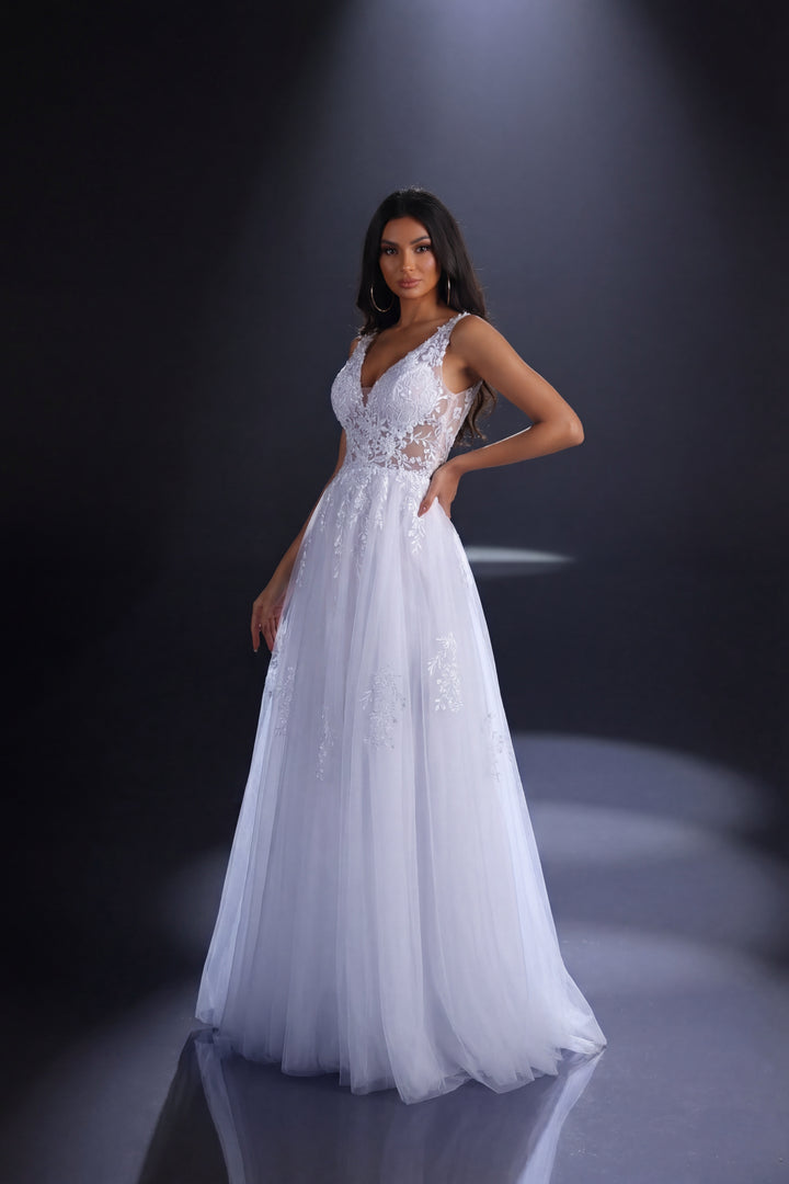 Nicoletta - NC4023 (Available in Blue, Ivory, Apricot and IWhite)