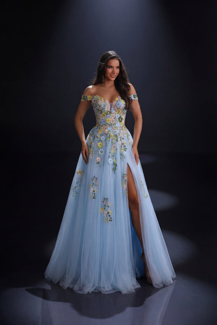 Nicoletta - NC4066 (Available in Pale Pink, Blue, Ivory and White)