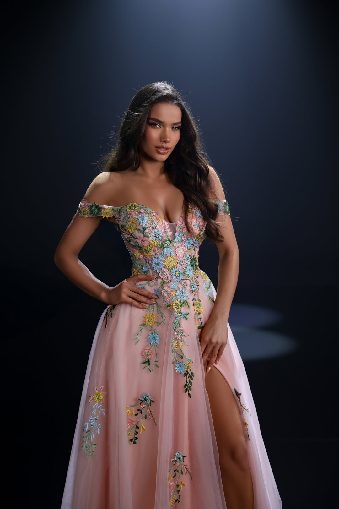 Nicoletta - NC4066 (Available in Pale Pink, Blue, Ivory and White)