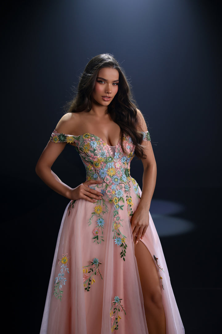 Nicoletta - NC4066 (Available in Pale Pink, Blue, Ivory and White)