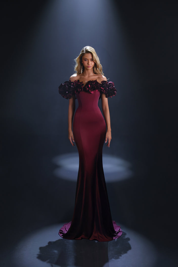 Nicoletta - NC4087 (Available in Ivory, Burnt Umber and Burgundy)