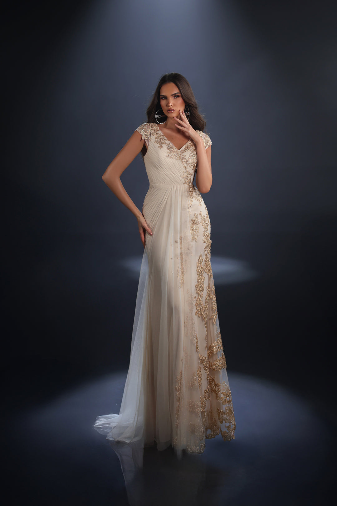 Nicoletta - NC4099 (Available in Wine, Light Gold and Forest)