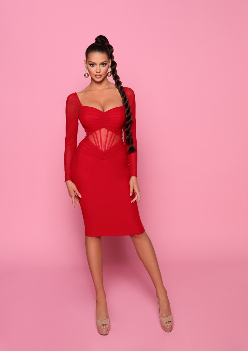 Nicoletta - NP167 (Available Black, Red and Emerald)