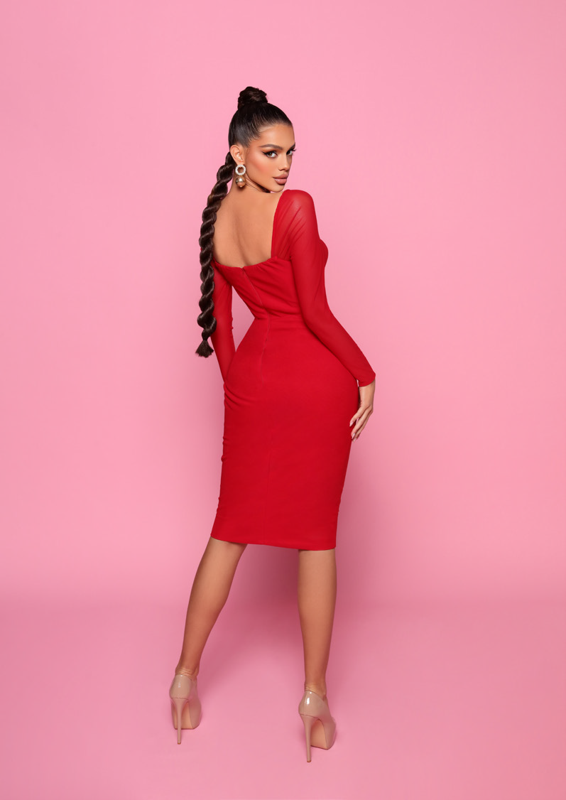 Nicoletta - NP167 (Available Black, Red and Emerald)