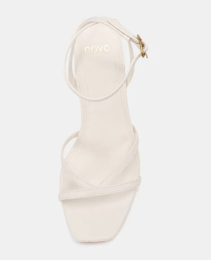 Novo Naira White Heels
