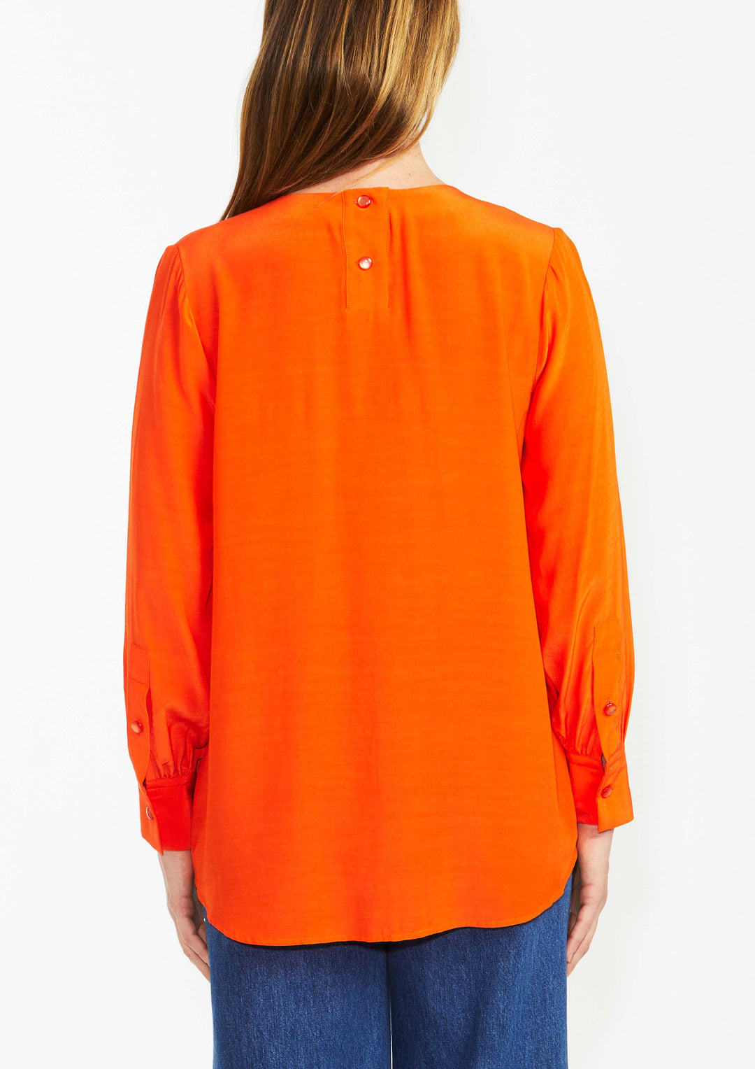 Ping Pong Popover Top in Orange