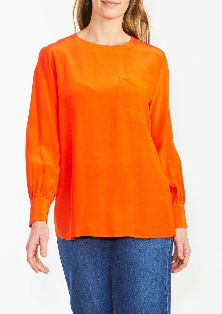 Ping Pong Popover Top in Orange
