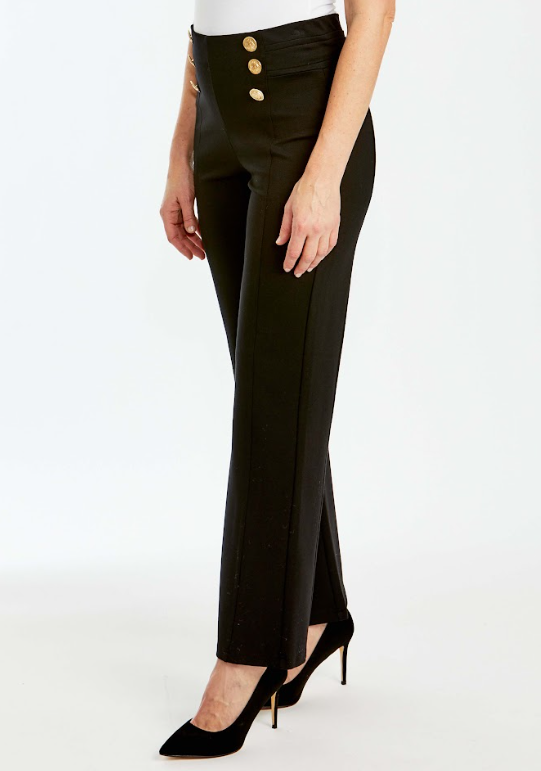 Ping Pong Ponte Bootleg Pant in Black