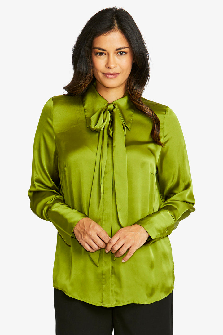 Ping Pong Juliet Shirt in Fern- mark on front, see images